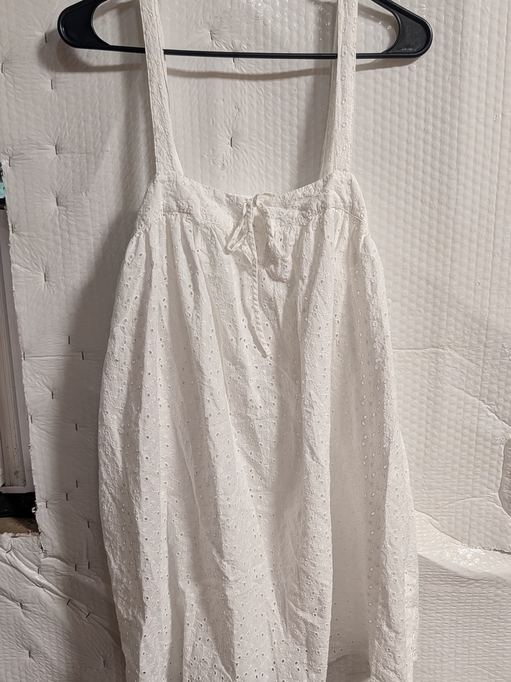 aerie White Eyelet Beach Coverup Dress